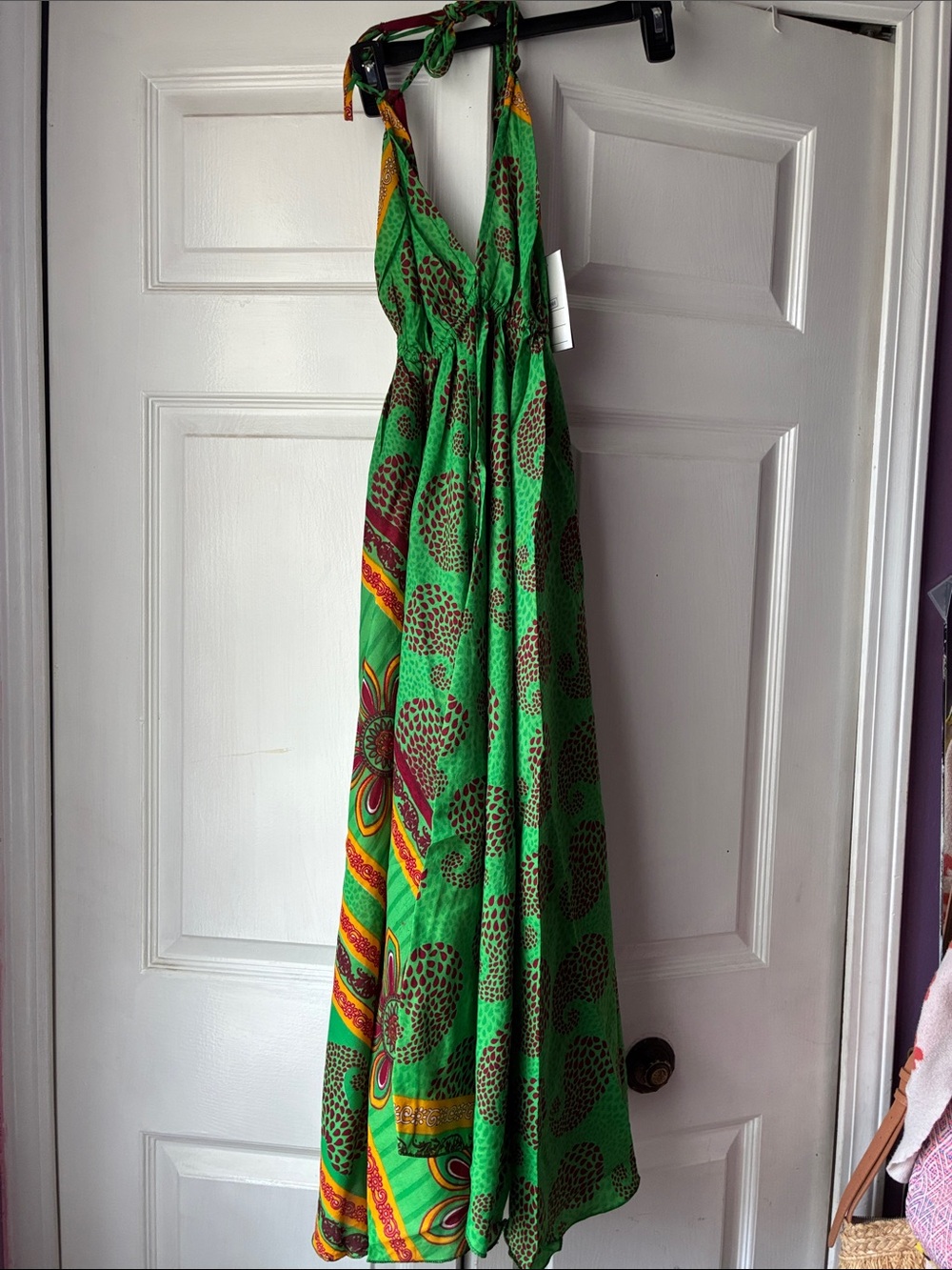 JB Halter Maxi Dress with Bold Floral Print